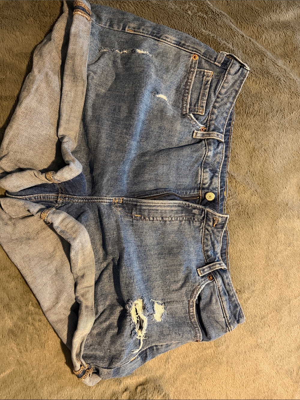 Old Navy Distressed Blue Jean Shorts